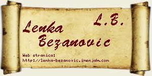 Lenka Bežanović vizit kartica